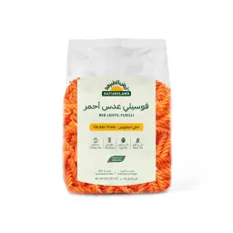 Natureland Organic Red Lentil Fusilli Pasta